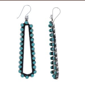 Statement Turquoise Frame Earrings